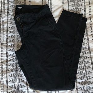 Old Navy Skinny Black Khaki Pants